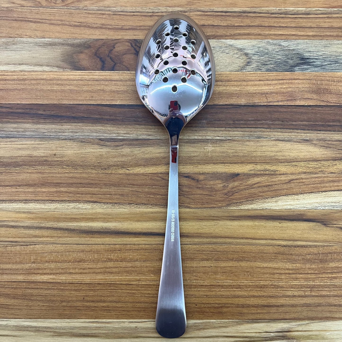 Mercer Tool 9" Satin Perforated Bowl Plating Spoon
