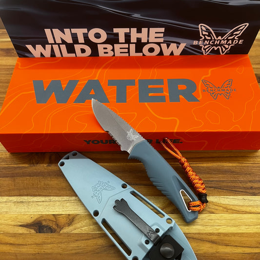 Benchmade Intersect 2.75” (P/S) Fixed Blade w/ Depth Blue Handle