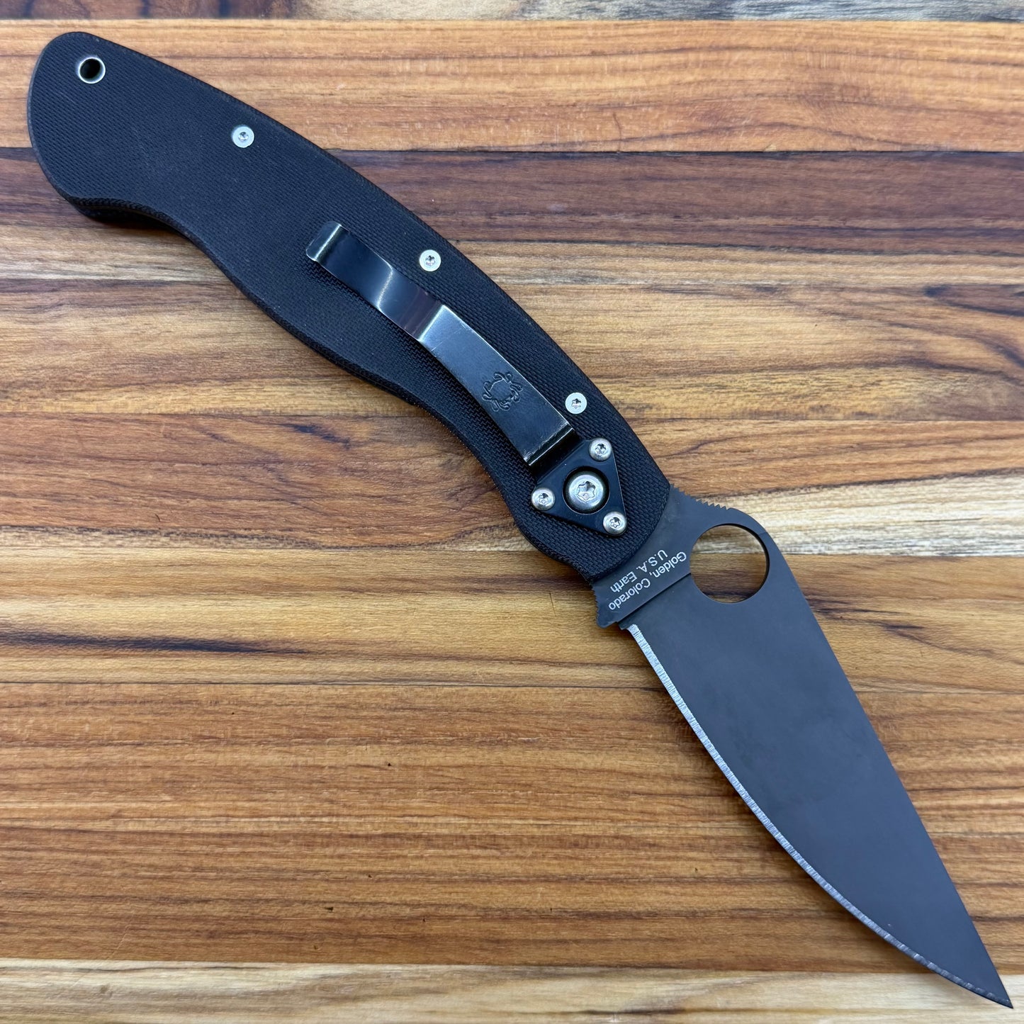 Spyderco Military Black Blade Black G10 Folder