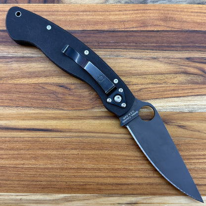 Spyderco Military Black Blade Black G10 Folder