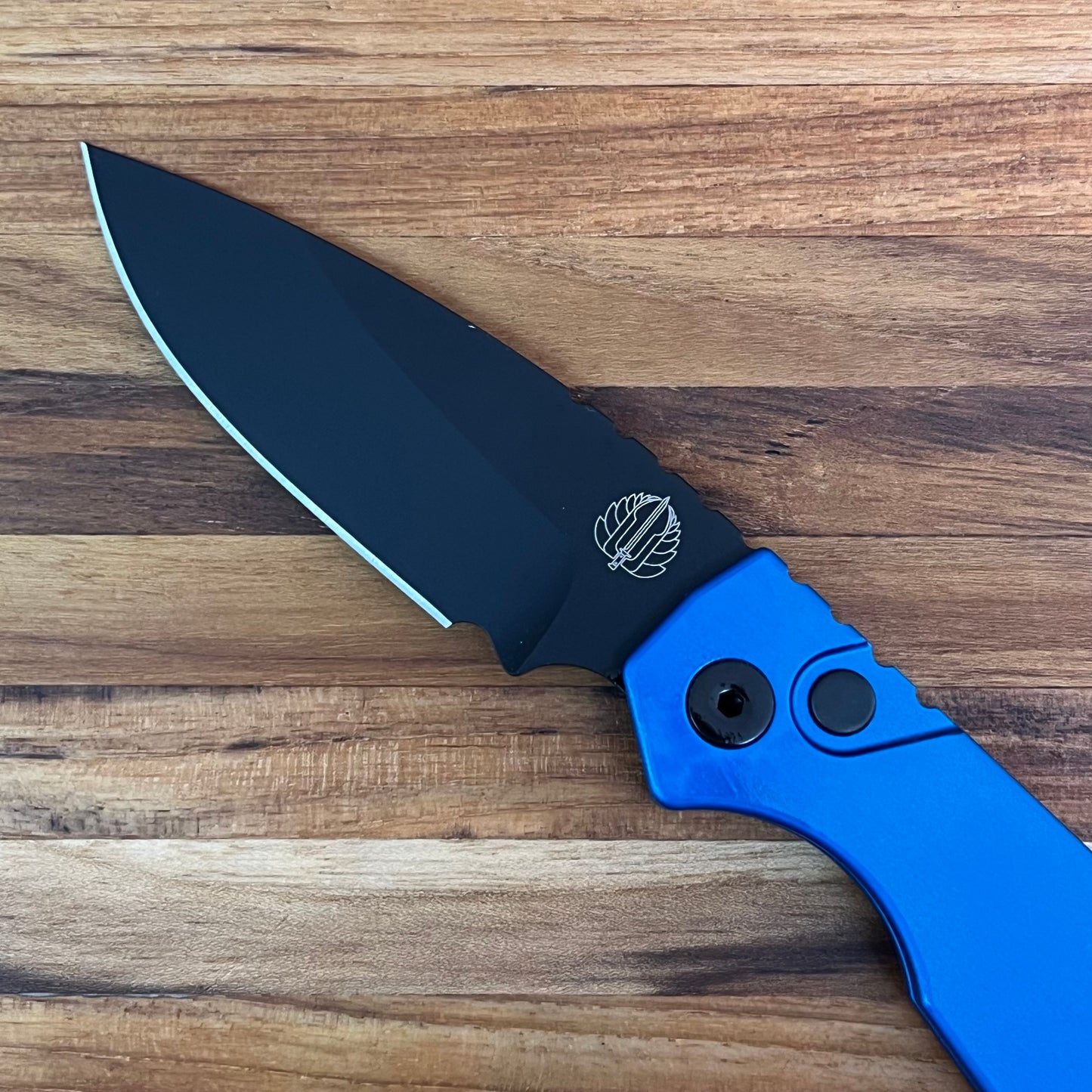 Pro-Tech Strider PT+ 3" Auto w/ Blue Handle