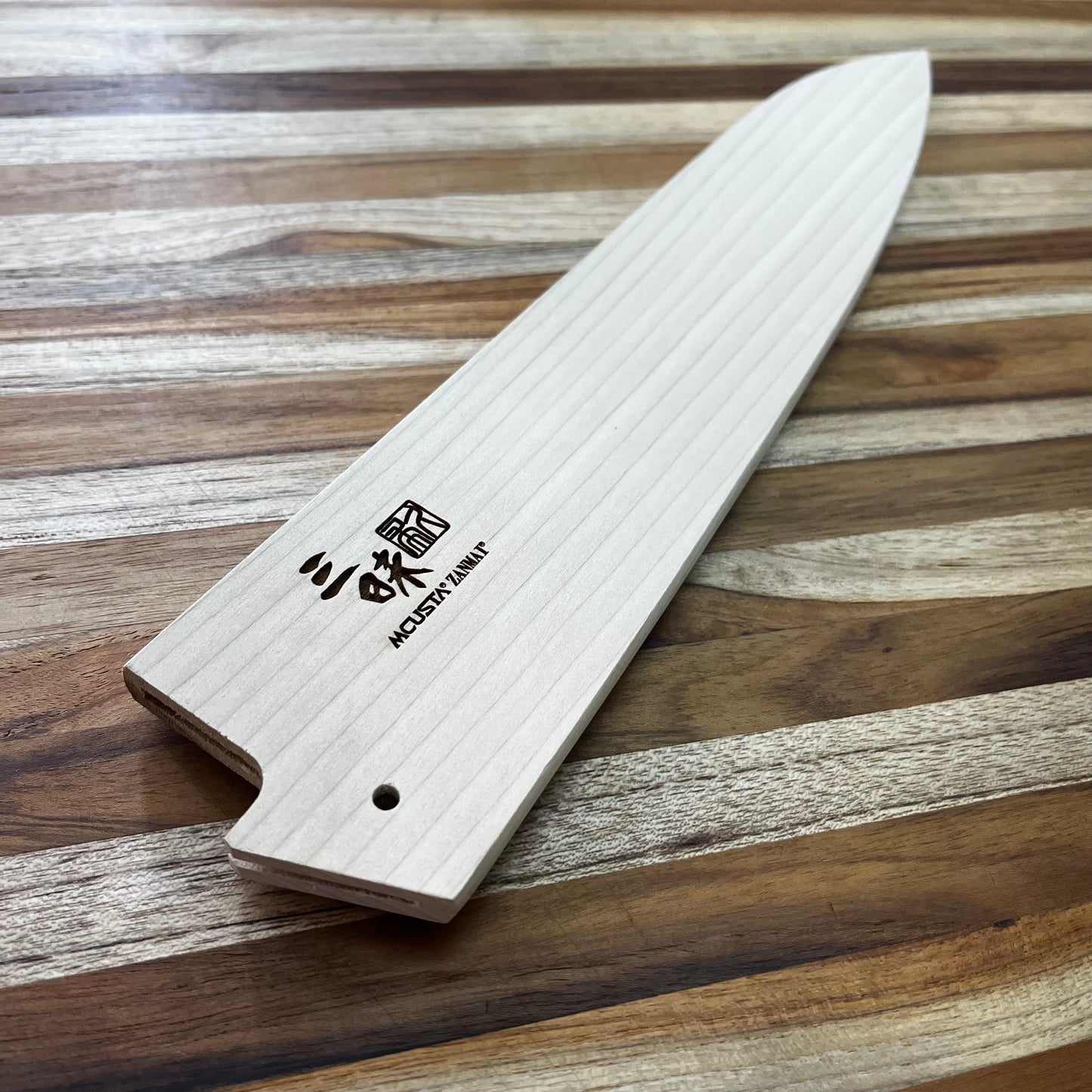 Mcusta Zanmai Natural Wood 270mm (10.5") Gyuto Saya w/ Pin