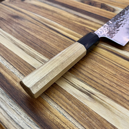 Kikuichi 67 Layer Mirror Damascus Tsuchime 165mm (6.5") Nakiri