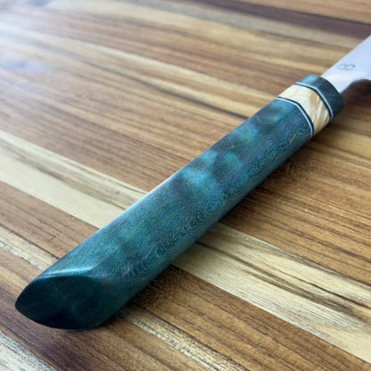 Baldwin Blades 165mm (6.5") Petty w/ K-Tip & Emerald Maple Handle