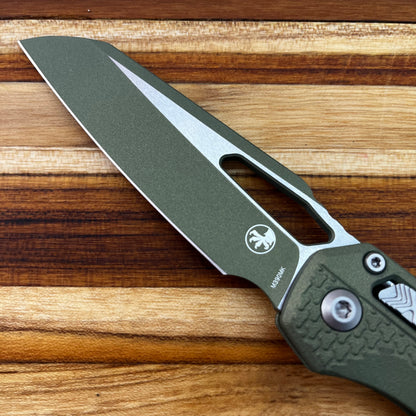 Microtech MSI 4" Folding Knife w/ Vintage Green Blade