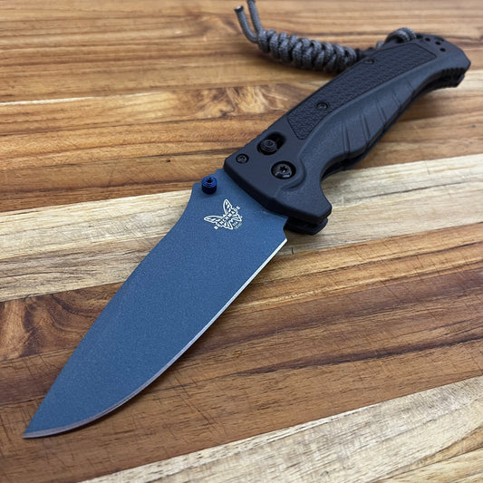 Benchmade Adira 3.5” Folding Knife w/ Tempest Gray Grivory Handle