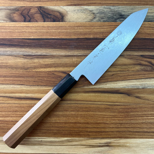 Kikuichi Kasumi Aoko Blue Carbon Damascus 150mm (6") Bunka