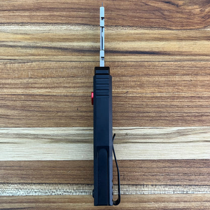 Reate Exo-U Gravity 2.5" Utility Knife w/ Black Speedhole Handle