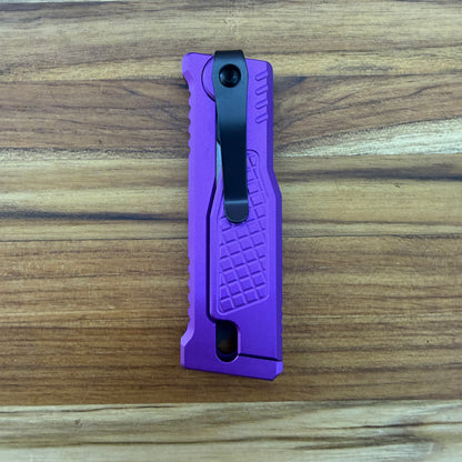 Reate Exo-U Gravity 2.5" Utility Knife w/ Purple Diamond Handle