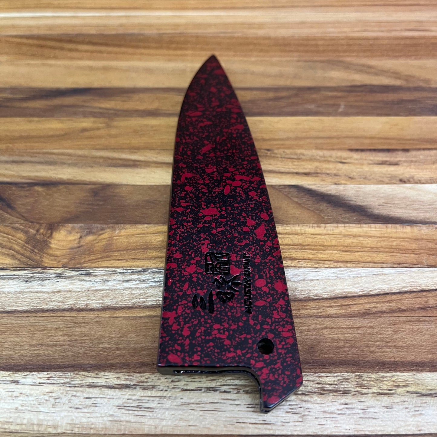 Mcusta Zanmai Red Lacquer 90mm (3.5") Petty Saya w/ Pin