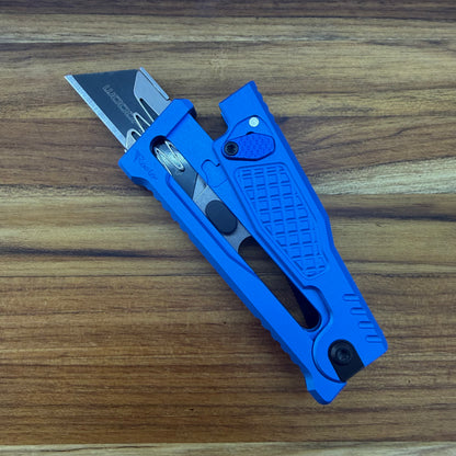 Reate Exo-U Gravity 2.5" Utility Knife w/ Blue Diamond Handle
