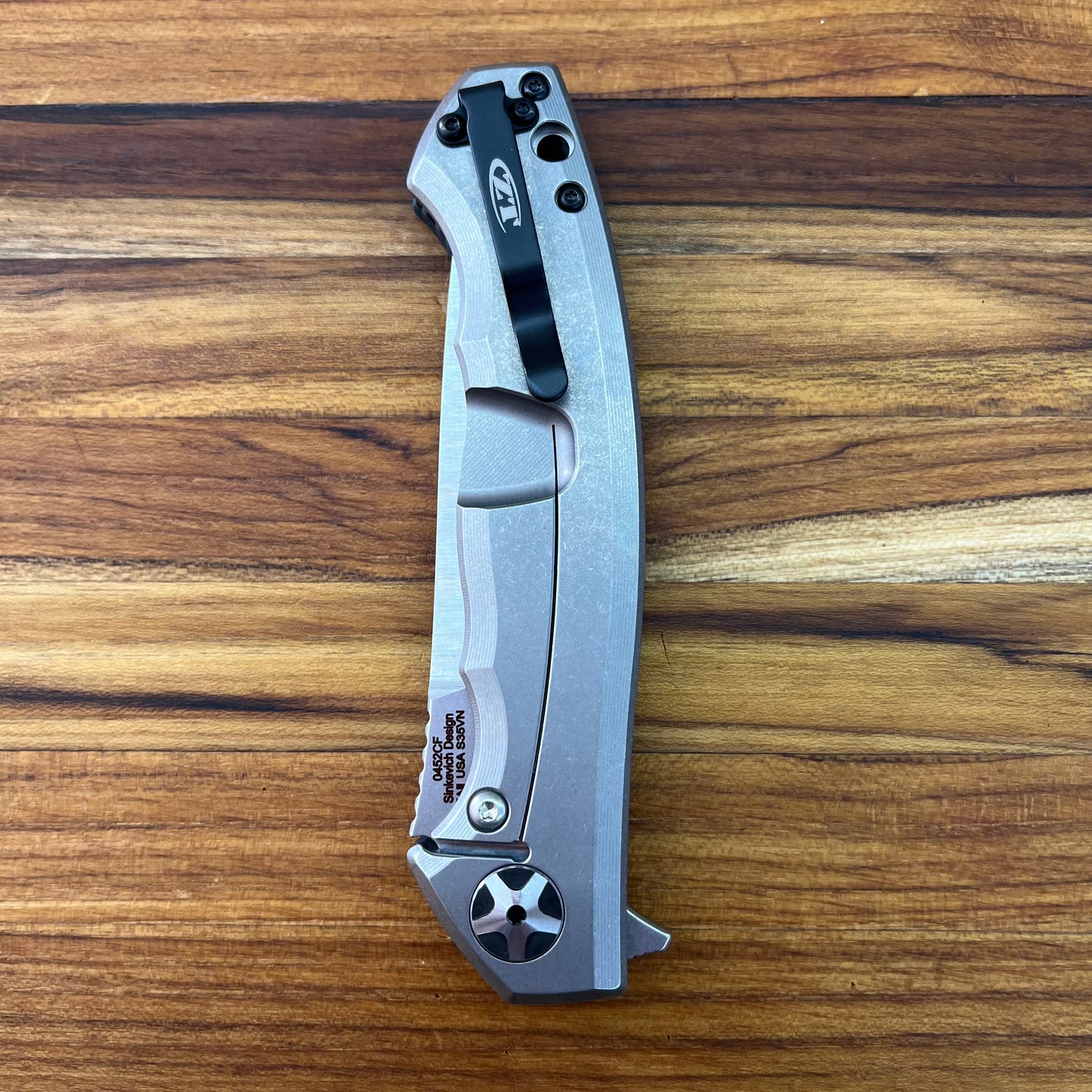 Zero Tolerance Large Sinkevich 4" Flipping Knife w/ Carbon Fiber Front & Titanium Back Handle