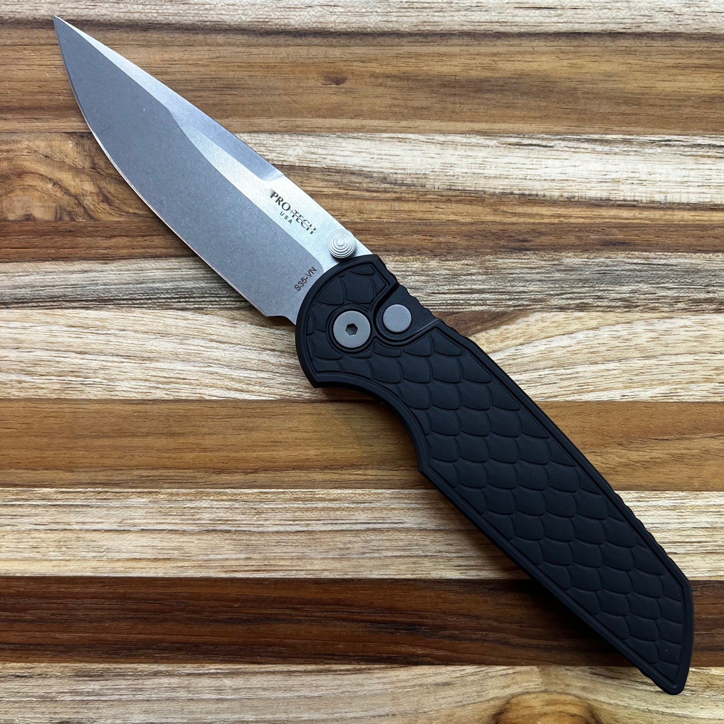 Pro-Tech TR-3 Integrity 3.5" Folding Knife w/ Reptile Black Handle