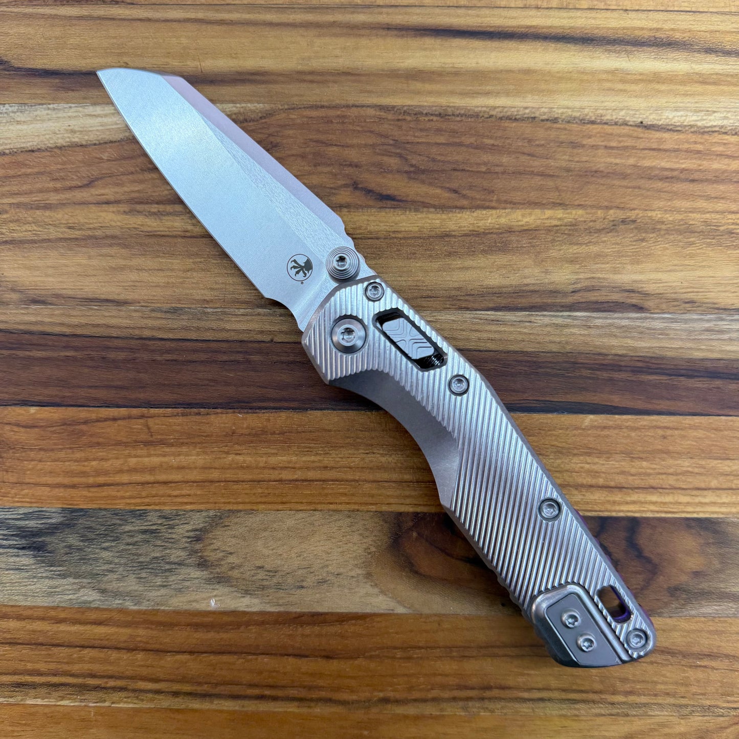 Microtech Marfione Select MSI Mini 3" Folding Knife w/ Fluted Titanium Handle