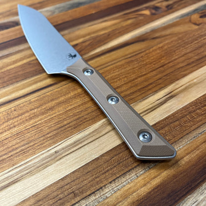 Microtech Culinary 6" Utility Knife w/ Coyote Tan G10 Handle