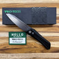 Pro-Tech Oligarch 3.5" Stonewash Auto w/ Black Aluminum Handle