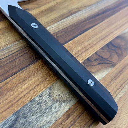 Enceladus Semi-Custom 197mm (7.75") K-Tip Gyuto w/ Black Richlite Handle