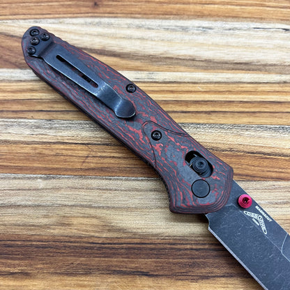 Benchmade *Limited Edition* Osborne 3.5" Folding Knife w/ Lava Flow Fatcarbon Handle