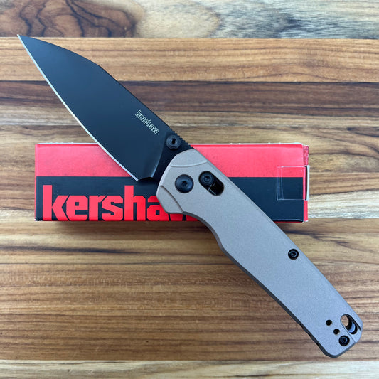 Kershaw Bel Air XL 3.25" Folding Knife w/ Flat Dark Earth Aluminum Handle