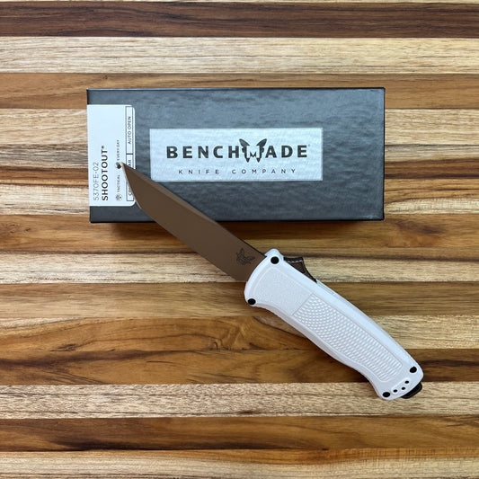 Benchmade Shootout 3.5" OTF w/ Cool Gray Grivory Handle