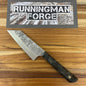 Running Man Forge Semi-Custom 120mm (4.75") Funayuki w/ Laser Engraving & Green Maple Handle