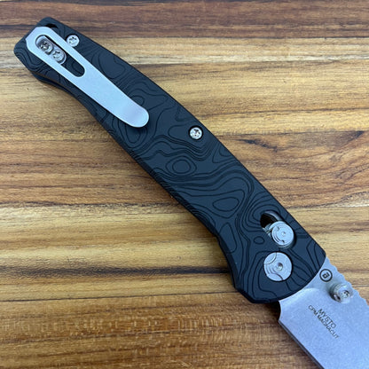 Hogue Mysto 3.4" Folding Knife w/ Black Diamond Richlite Handle
