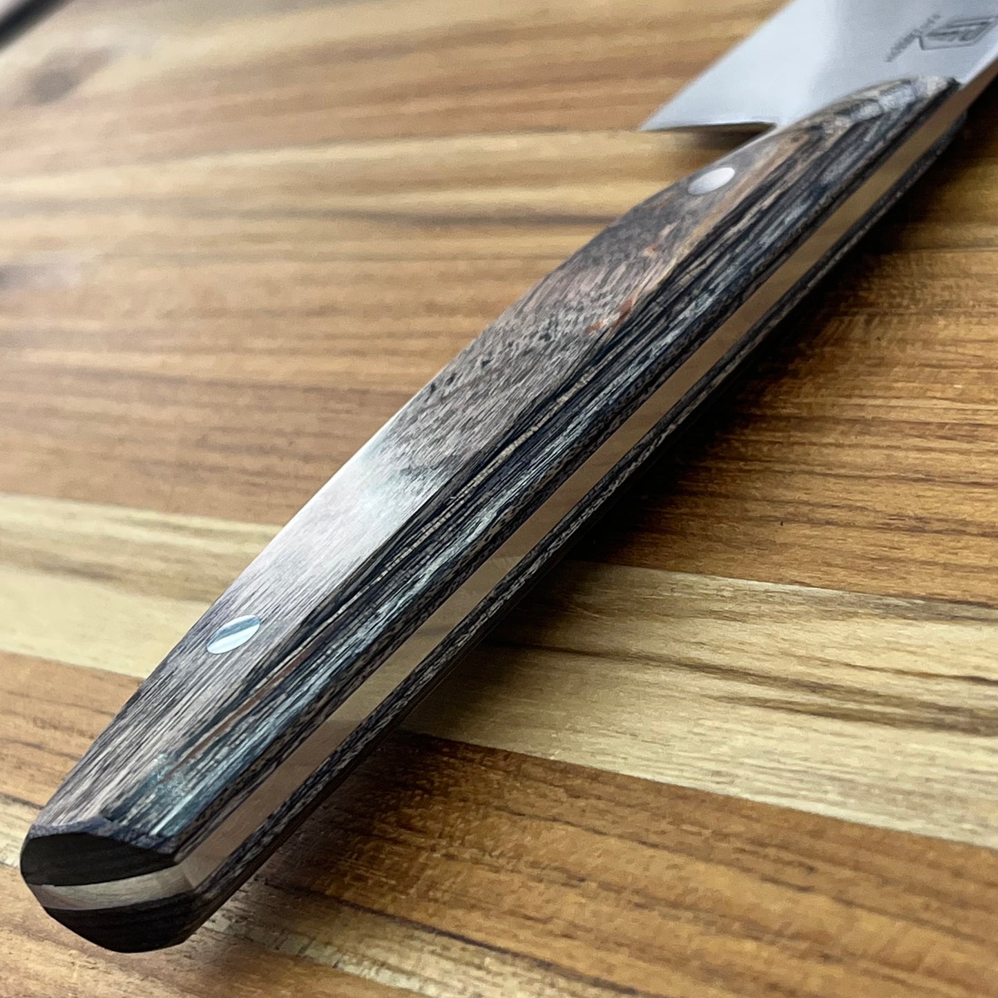 Patterson Forge Semi-Custom 165mm (6.5") Santoku w/ Grey DymaLux Handle