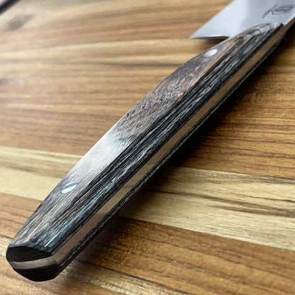 Patterson Forge Semi-Custom 165mm (6.5") Santoku w/ Grey DymaLux Handle