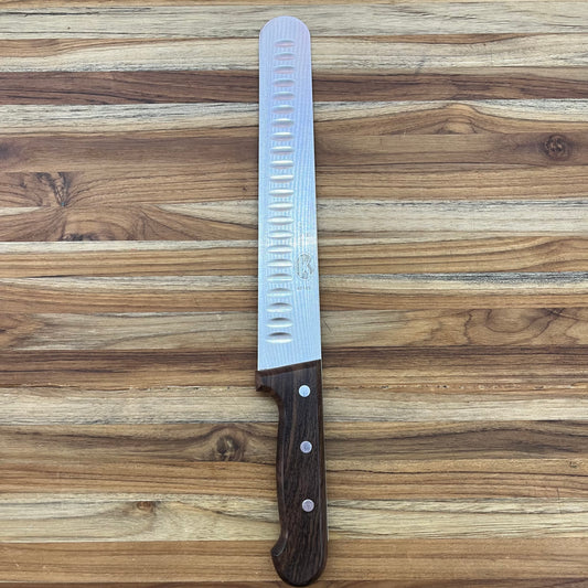 Victorinox Rosewood 10" Extra-Tall Roast Beef Slicing Knife w/ Hollow-Ground