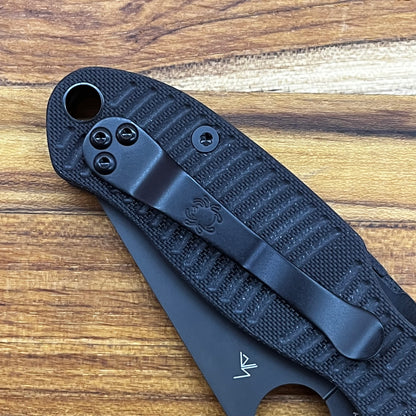 Spyderco Para 3 Salt 3" Folding Knife w/ Black Textured Handle
