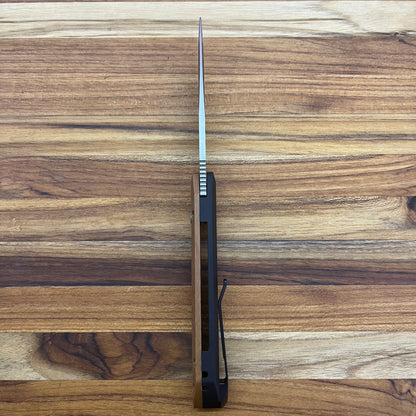 Pro-Tech Vero Synapse 3.5" Auto w/ Natural Linen Micarta & Black Aluminum Handle