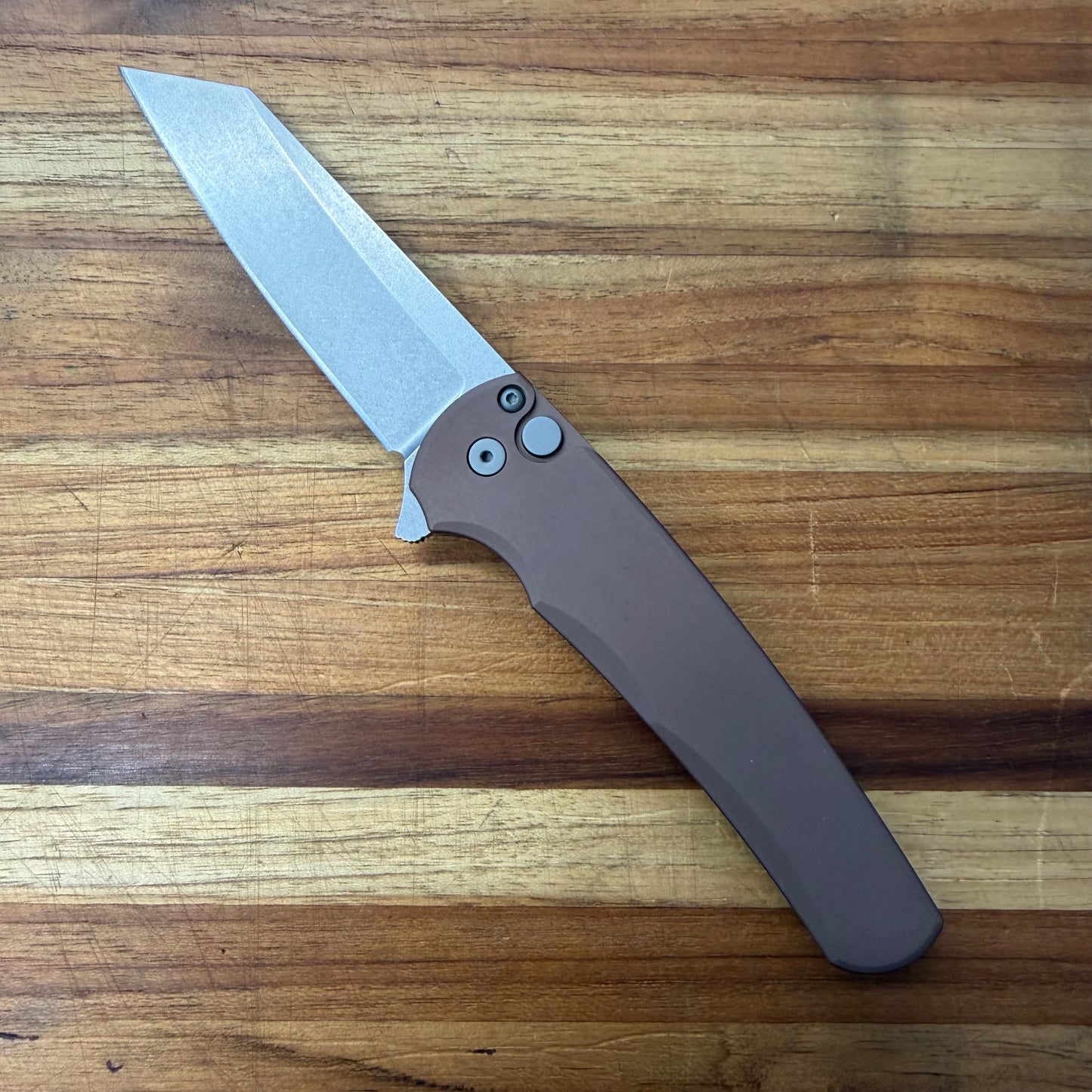 Pro-Tech Malibu 3.25" Flipping Knife w/ Flat Dark Earth Aluminum Handle