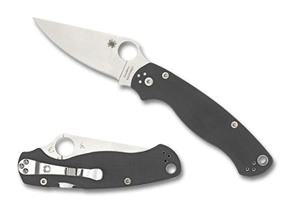 Spyderco C81GPDGY2 Para Military 2 Maxamet Dark Grey G10 Folder