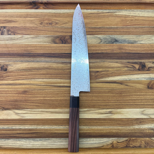 Kikuichi Nickel Warikomi Damascus 240mm (9.5") Gyuto