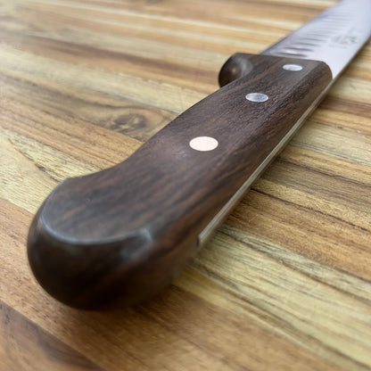 Victorinox Rosewood 10" Extra-Tall Roast Beef Slicing Knife w/ Hollow-Ground