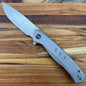 WE Knife LIMITED EDITION Seer 3.48" Flipping Knife w/ Gray Titanium Handle