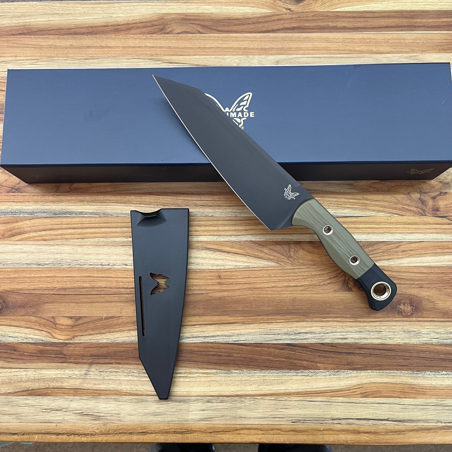 Benchmade Wildcoast Master Utility Fixed Blade w/ Olive Drab & Black Handle