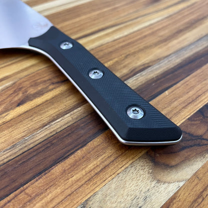 Microtech Culinary 6" Santoku w/ Black G10 Handle