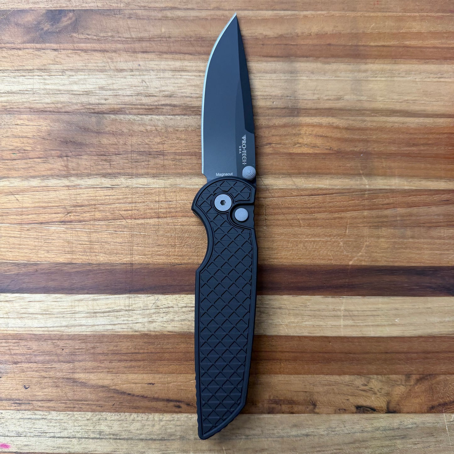 Pro-Tech TR-3 Integrity 3.5" Folding Knife w/ Black Relic Aluminum Handle