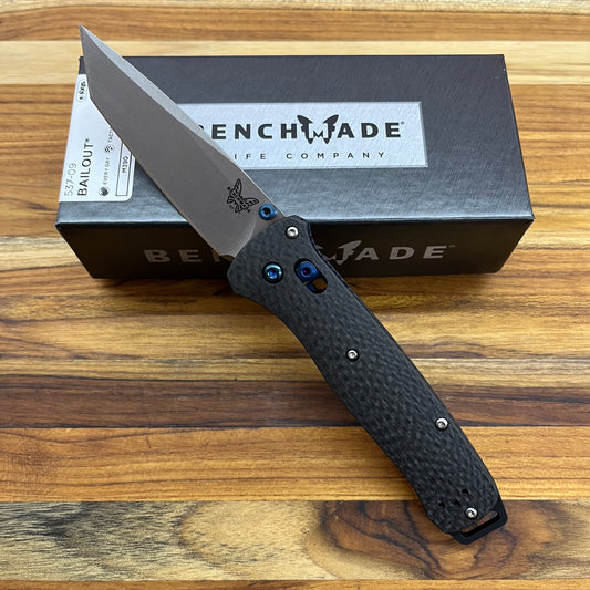 Benchmade Bailout 3.5" Folding Knife w/ Carbon Fiber Handle