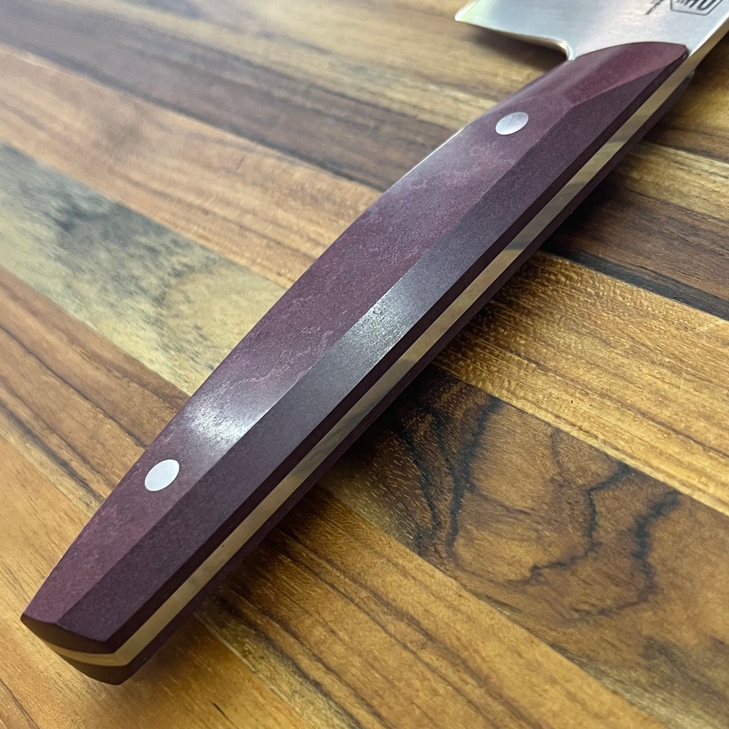 Patterson Forge Production 200mm (8") Chef's Knife w/ Redstone Richlite Handle