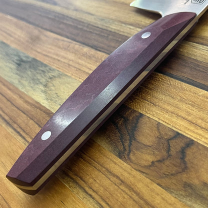 Patterson Forge Production 200mm (8") Chef's Knife w/ Redstone Richlite Handle