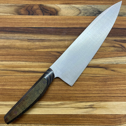 Patterson Forge Semi-Custom 200mm (8") Chef's Knife w/ Canvas Micarta Handle