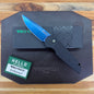 Pro-Tech TR-3 3.5" Auto w/ Sapphire Blade & Black Fishscale Textured Aluminum Handle