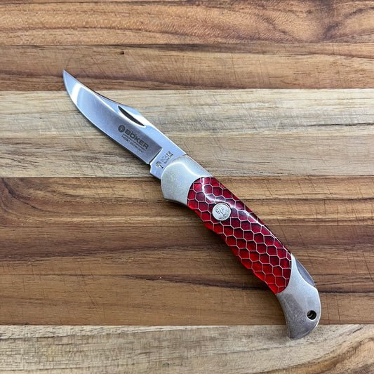 Boker Boyscout 3" Red Honeycomb