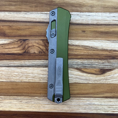 Microtech Glykon D/E Bayonet 3.75" Apocalyptic OTF Auto w/ OD Green Handle