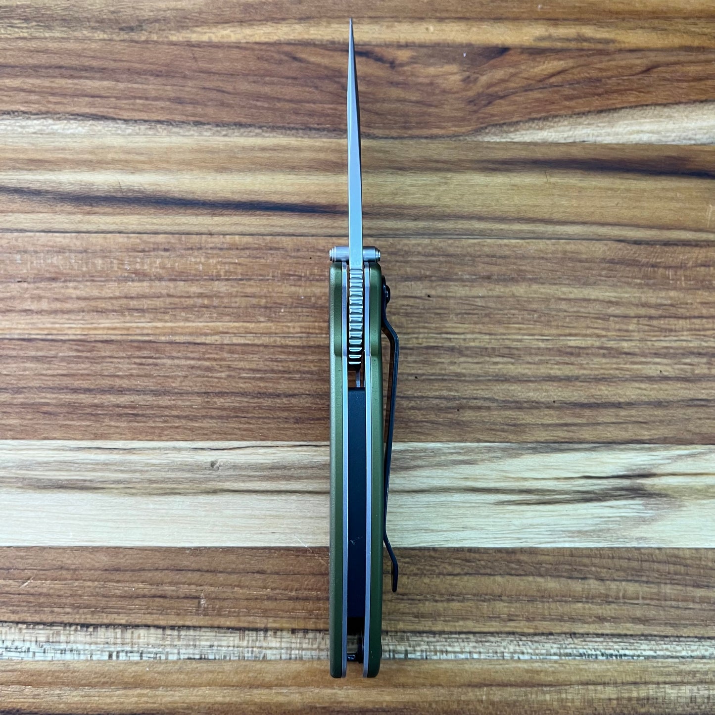 Kershaw Scallion 2.5" Flipping Knife w/ Olive Aluminum Handle