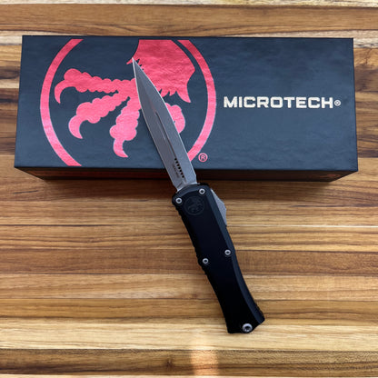 Microtech Mini Hera II 30th Anniversary D/E 3" Apocalyptic OTF w/ Black Aluminum Handle