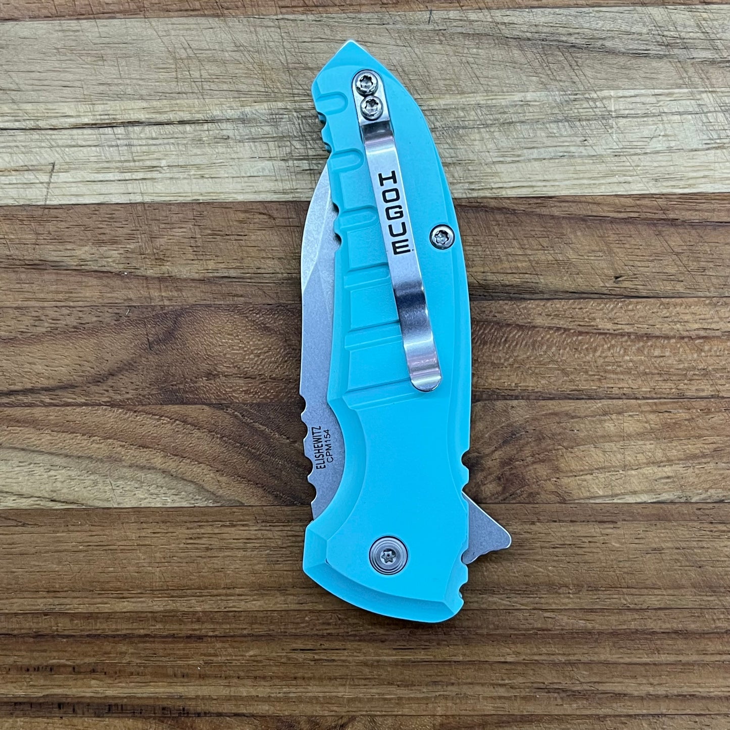 Hogue X1-MicroFlip 2.75" Flipping Knife w/ Aquamarine Aluminum Handle