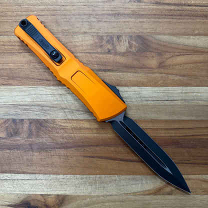 Microtech Combat Troodon Gen III D/E 4" OTF w/ Orange Aluminum Handle